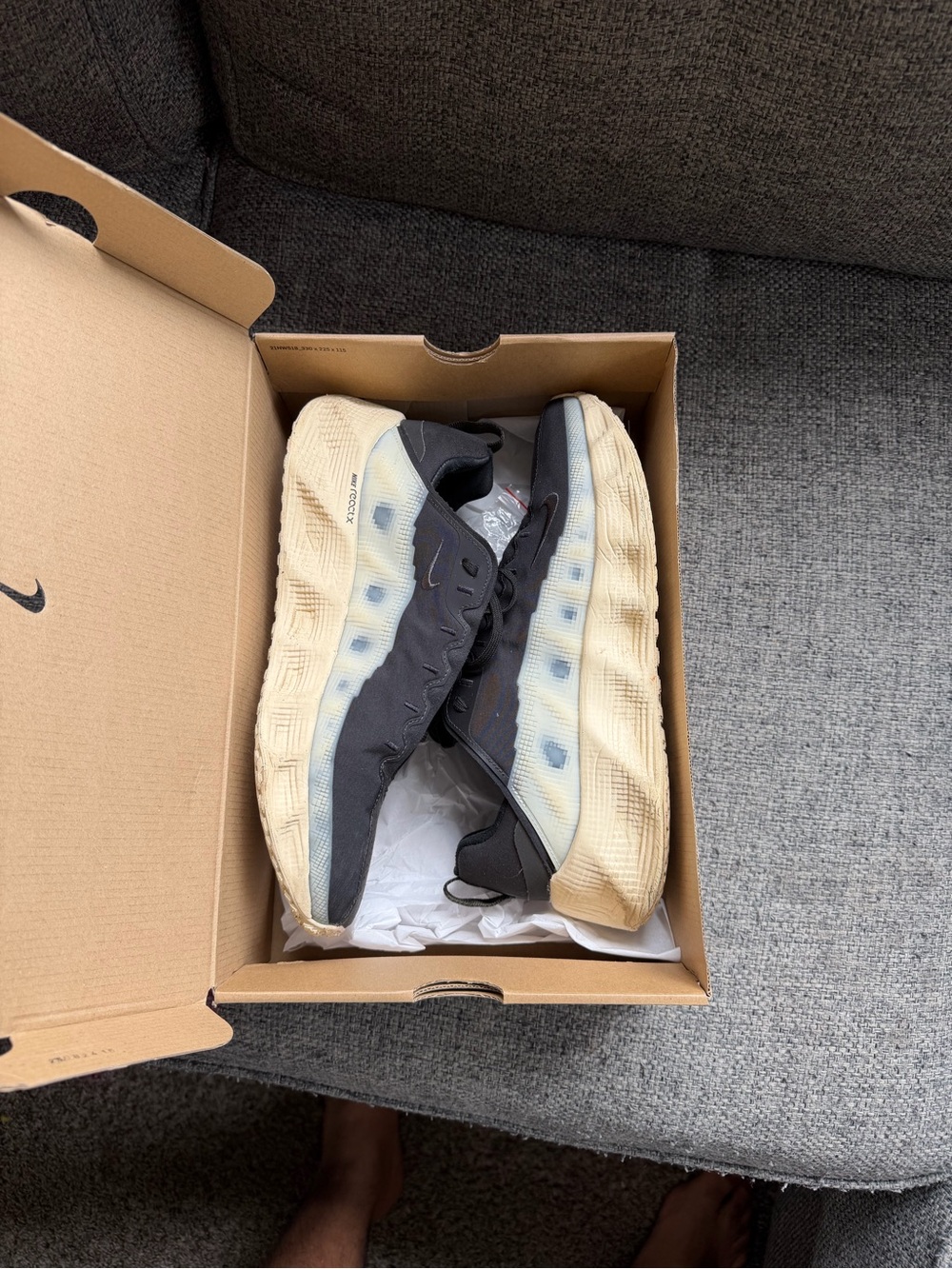 Men Nike  Black and Tan Trail Sneakers - Picture 4 of 6